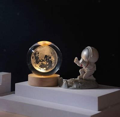 Crystal Galaxy Moon Ball C0201