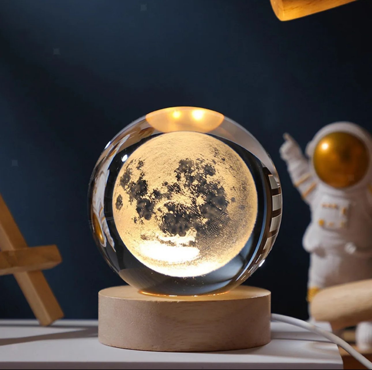 Crystal Galaxy Moon Ball C0201