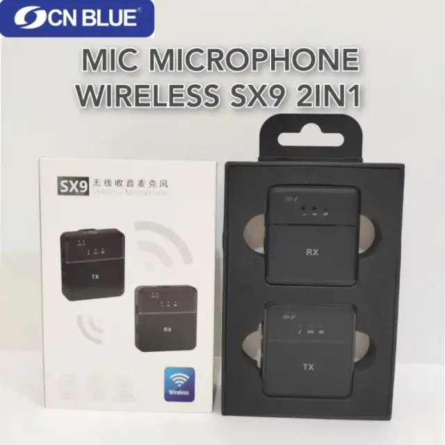 SX9 Mini Wireless Dual 1:1 Microphone for Type-C and 3.5 Interface
