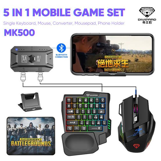 5 in 1 Gaming Keyboard and Mouse Combo-MK500