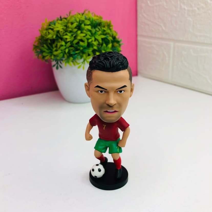 cristiano ronaldo mini football figure (portugal edition)