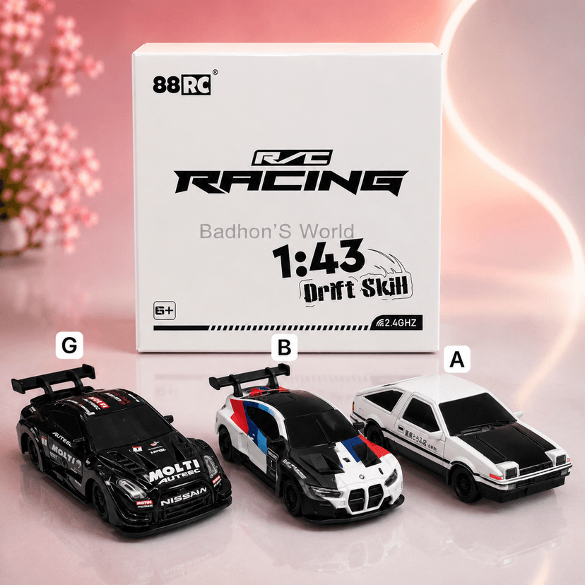88rc 1:43 rc drift racing car