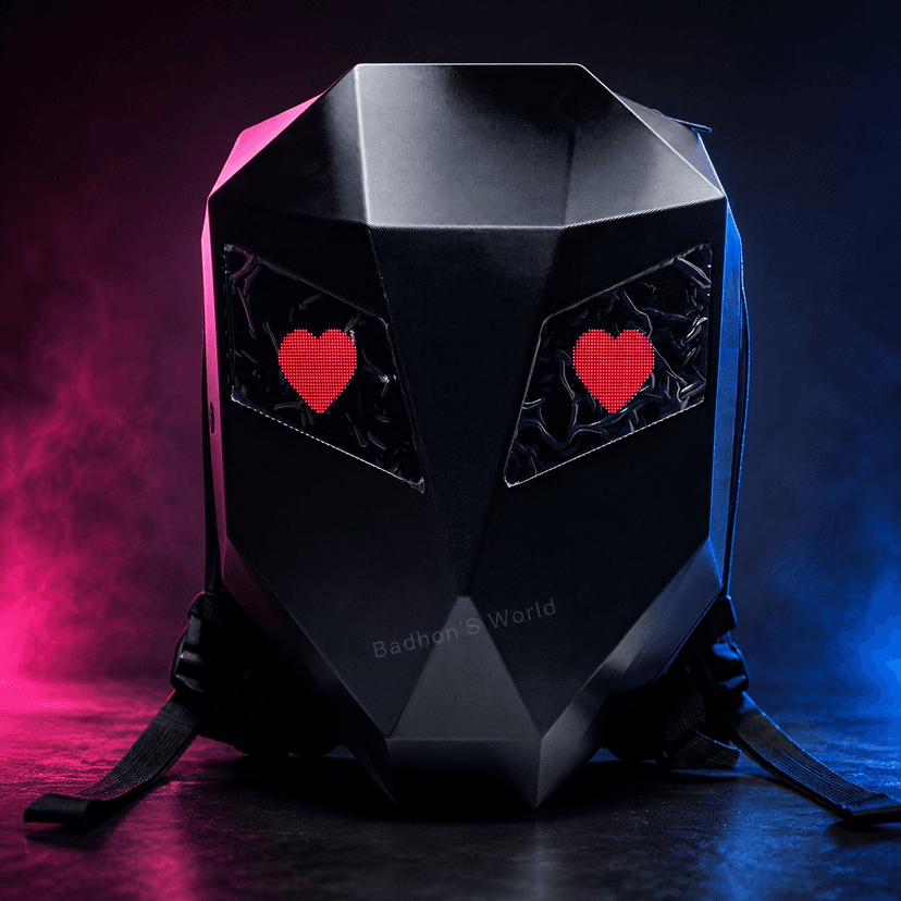 led display backpack for rider