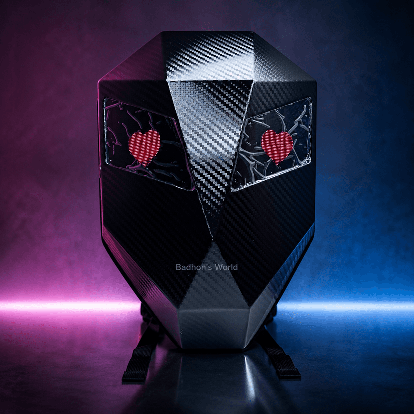 mini led face backpack